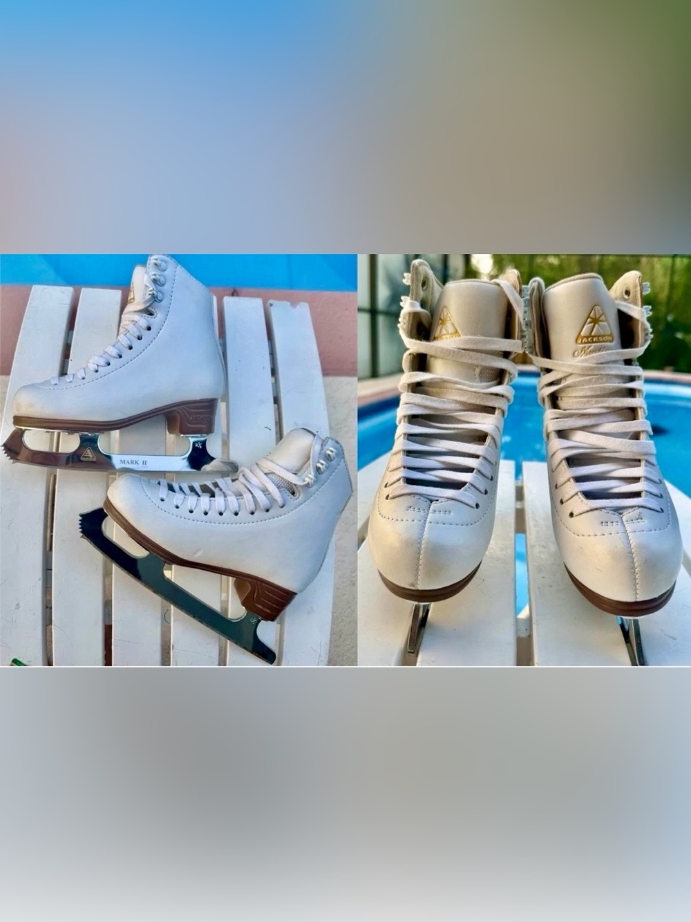 Jackson Ultima Mystique JS1491 Figure Skates Mark II 8 1/3 Blade Girls Size 2.5C